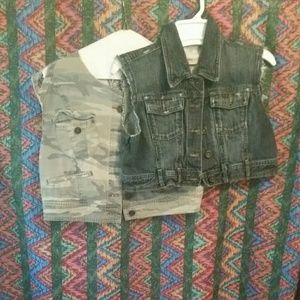 2 for the price of 1 cropped jean tops