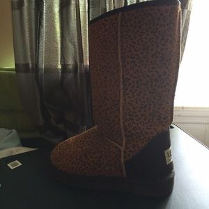 Animal print boots