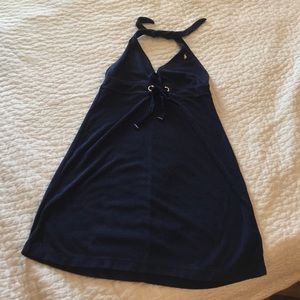 Polo terry cloth beach cover up