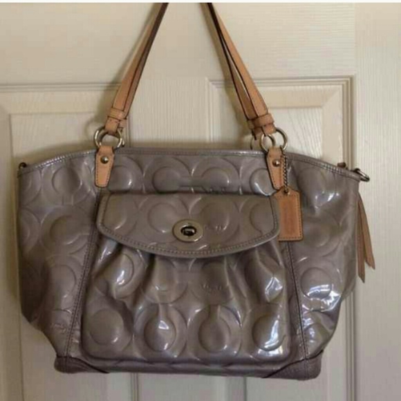 Authentic! Coach Embossed Handbag and wallet!