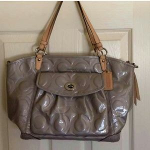 Authentic! Coach Embossed Handbag and wallet!