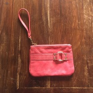 NWOT Express coral wristlet