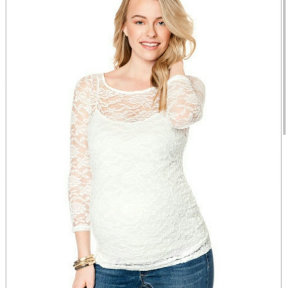 Jessica simpson 3/4 sleeve beautiful lace top