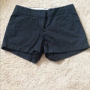 Black J•Crew 3 inch shorts.