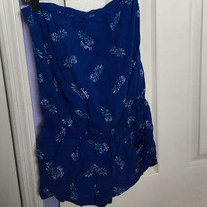 Strapless hollister romper