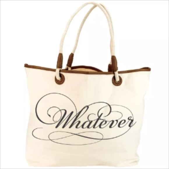 Jessica kagan cushman  Handbags - Whatever canvas jkc tote bag big huge attitude