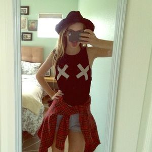 Double X black Muscle Tee