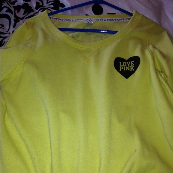 Neon Yellow Pink Crewneck