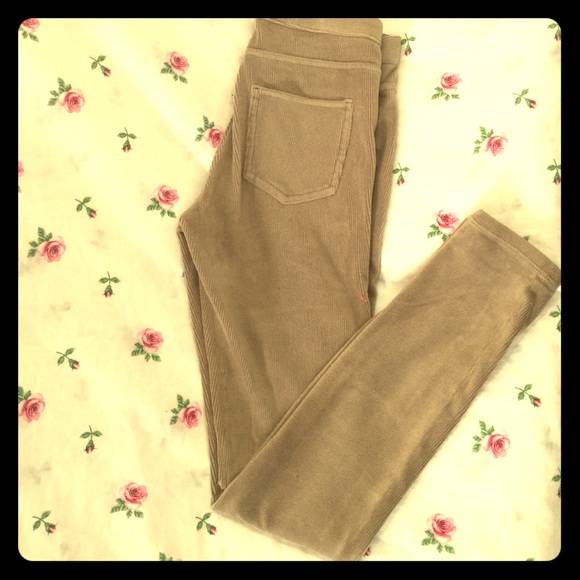 Corduroy Beige/Light Brown Uniqlo! Jegging