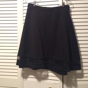 Black skater skirt