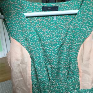 Never worn green/coral dress