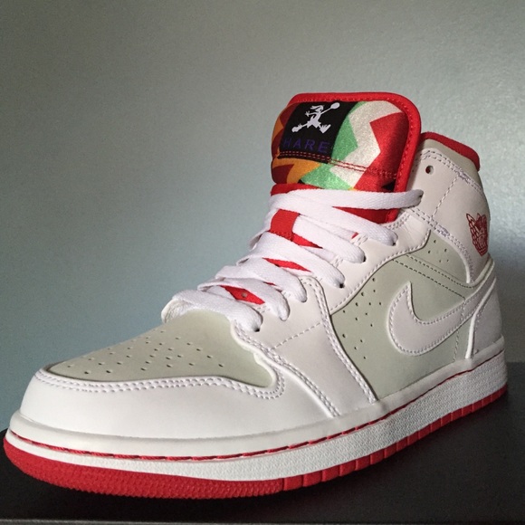 Package Jordan 1 "Hare" Mid WB + Size M T-Shirt - Picture 1 of 4