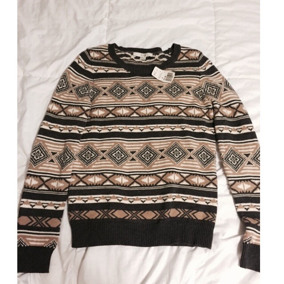 forever 21 patterned sweater