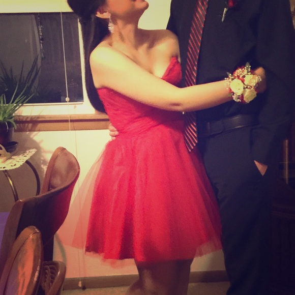 Layered homecoming cocktail dress