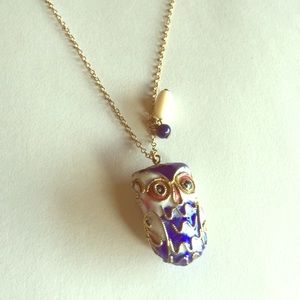 Anthropologie Owl Pendant Necklace