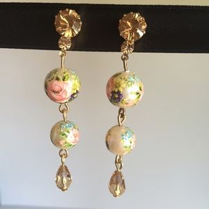 New Tarina Tarantino Amber Crystal Earrings!
