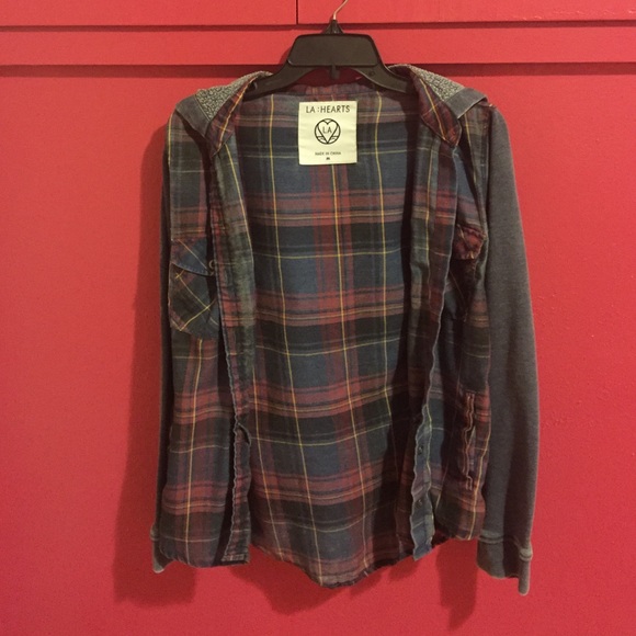 LA Hearts Hooded Sweatshirt/Flannel