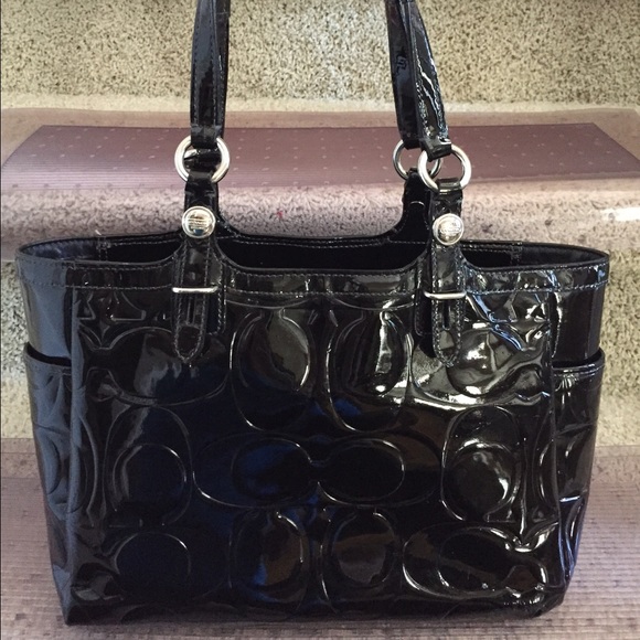 ❤️Authentic coach tote bag. Patent leather.