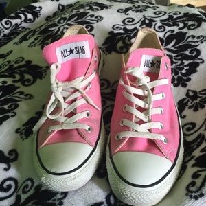 Pink converse shoes