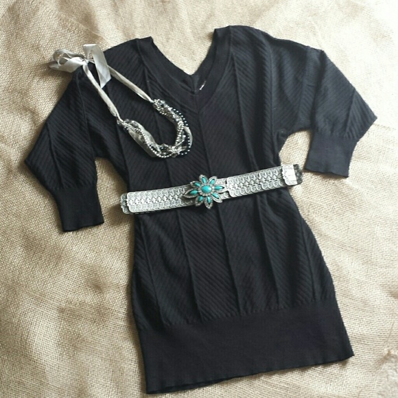 Little Black Sweater Dress