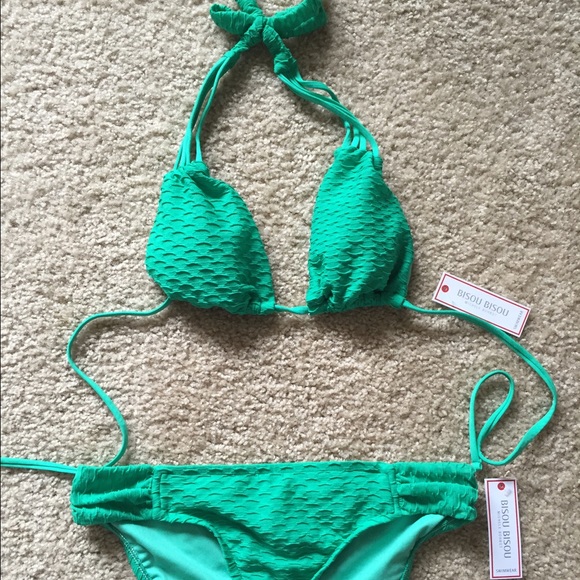 Bisou Bisou green swimsuit