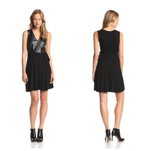 💛Bailey 44 'CIDER FAUX LEATHER WRAP DRESS'