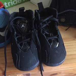 Black Jordan baby shoes