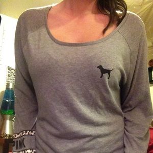 Over sized long sleeved shirt. Pink!