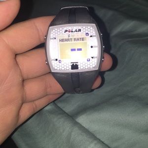 Polar workout watch and heart rate sensor