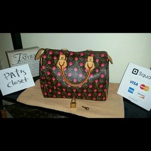 *SOLD* Auth LOUIS VUITTON Speedy CERISE 25