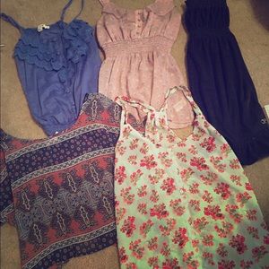 Tops and swim suit cover up