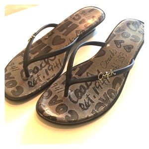 Super cute  Coach sandals - pretty much new!
