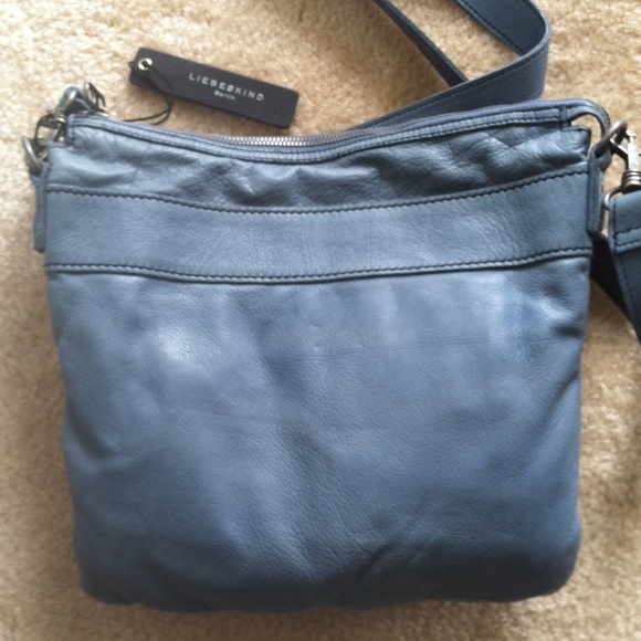 Anthropologie liebeskind leather blue cross body - Picture 3 of 4