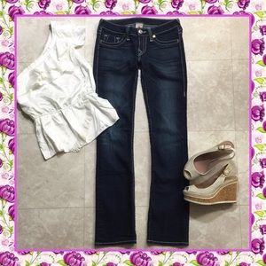 True Religion Johnny low rise stretch straight leg