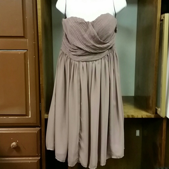 Tevolio Taupe Cocktail Dress