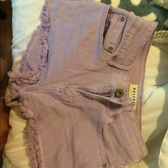 Purple bull head d shorts