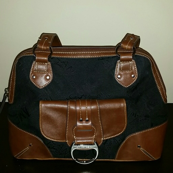 American living black and brown purse