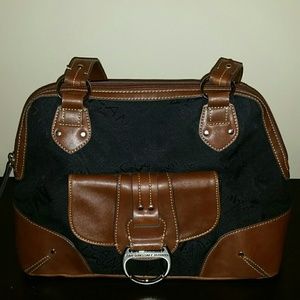American living black and brown purse