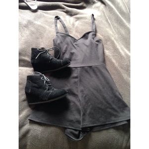 💖SOLD💖 Black Velvet Wedges