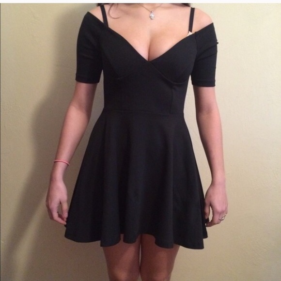 Nasty gal skater dress off the shoulder