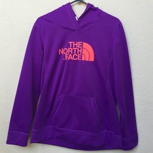 North face pull over hoodie