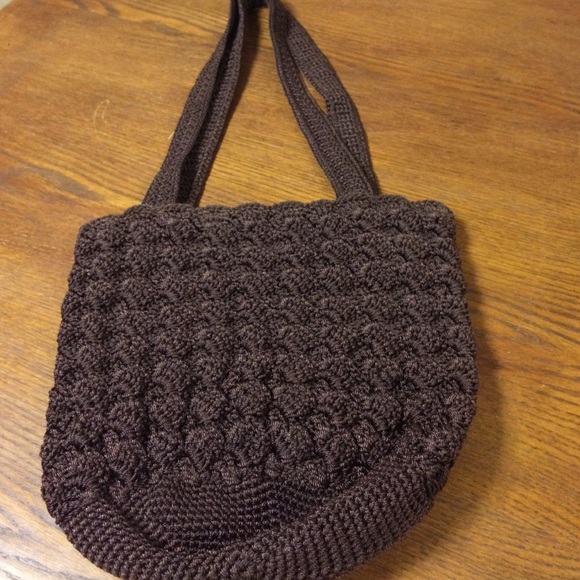 Sak brown woven shoulder bag