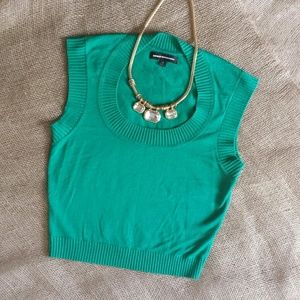 ☆SOLD☆ Green Crop Top Sweater