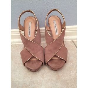 DVF Nude Heels!