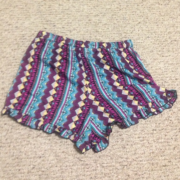 Tribal colorful summer shorts.