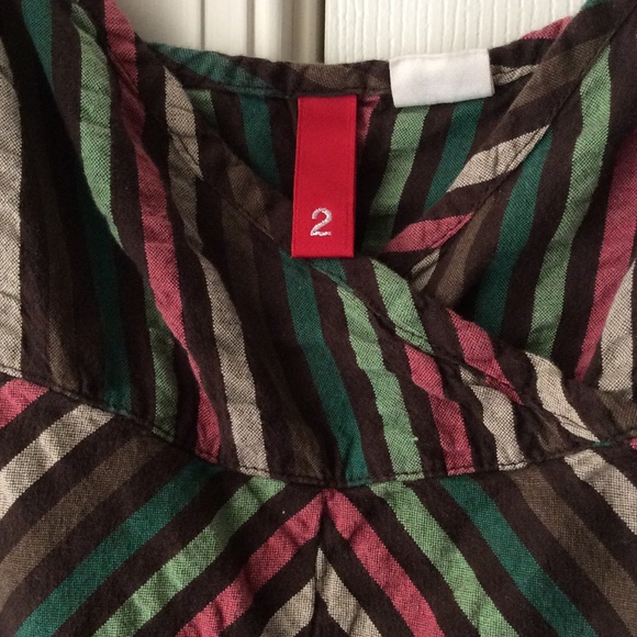 Divided H&M Striped V-Neck Summer Dress Size 2 - Picture 2 of 4
