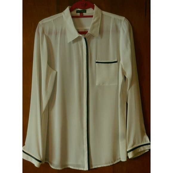 White sheer blouse