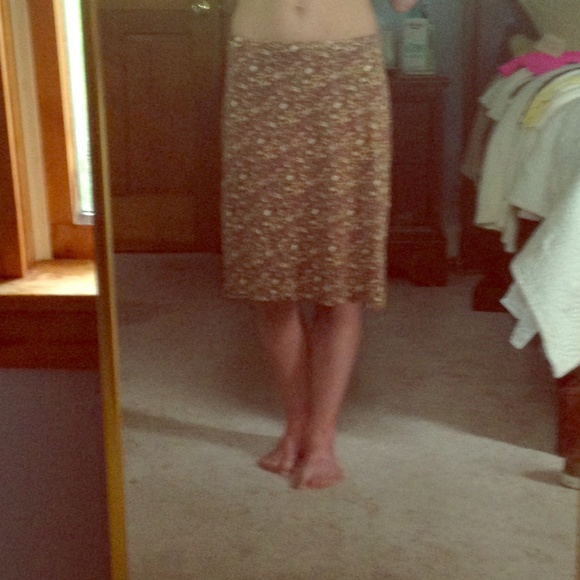Free people mid length skirt