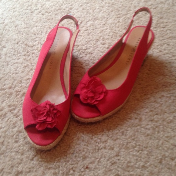 Coral Colored Wedges