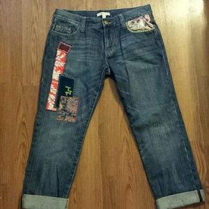 Cabi patchwork boyfrend jean